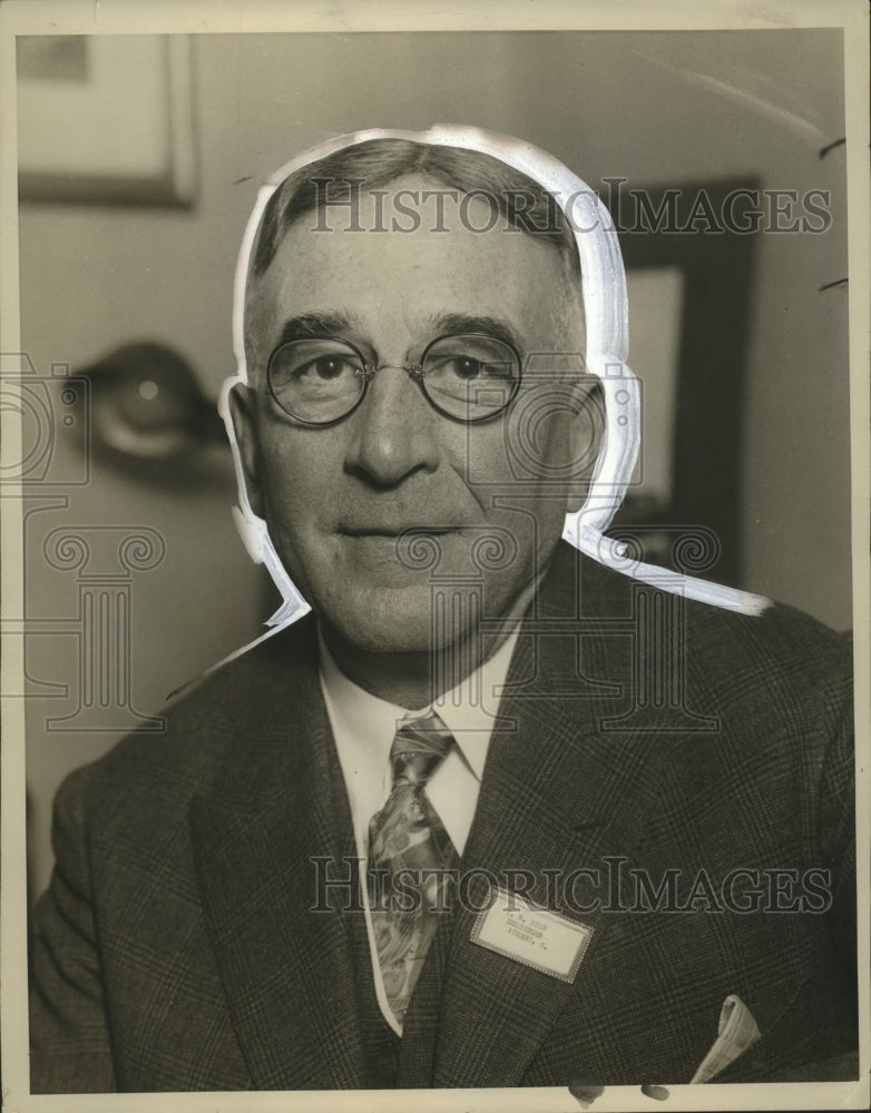 1928 Press Photo F.W. Bush, Editor - Athens - Historic Images