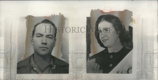 1954 Press Photo FBI Arrests Joseph Scherrer and Wife Maia Separately in CO-Historic Images