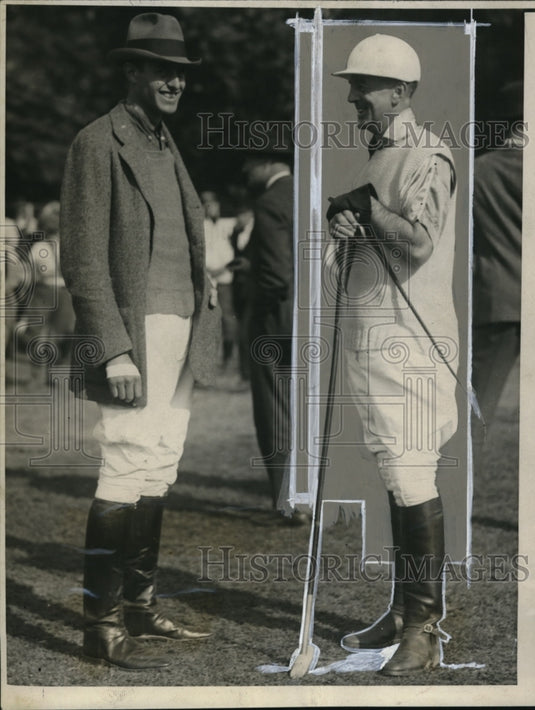 1923 Press Photo Captains Harriman and Stoddard of Orange Cnty & Bhalburne Teams-Historic Images