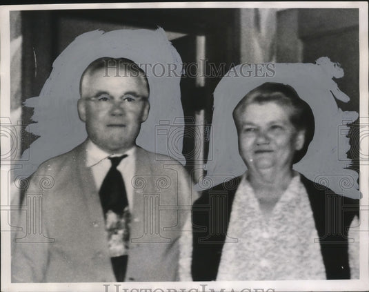1962 Press Photo Mr & Mrs John Olchovy of Cleveland Ohio 50th anniversary-Historic Images