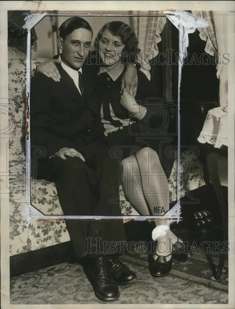 1929 Press Photo William W Willock Jr, Adelaide Ingebregsten Give up Inheritance - Historic Images