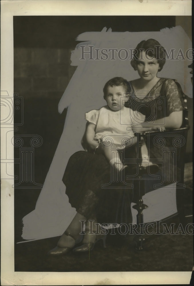 1931 Press Photo McKinley Duncan and Daughter Ann Elizabeth Move from Texas - Historic Images