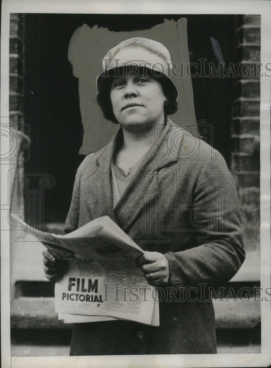 1934 Press Photo Mrs McGill, London,Says to Prince of Wales Serve Us All Alike-Historic Images