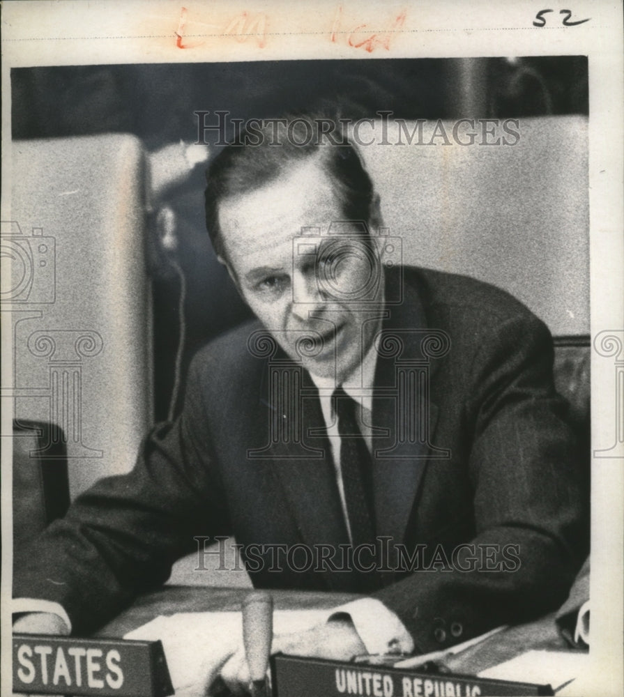 1970 Press Photo Charles W. Yost, United States Ambassador to United Nations-Historic Images