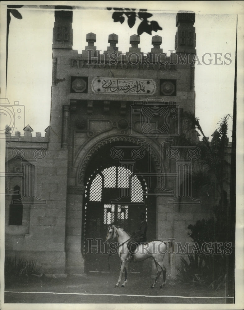 1931 Press Photo Entrance of Pirnce Mohamed Ali's stable - neo18546-Historic Images