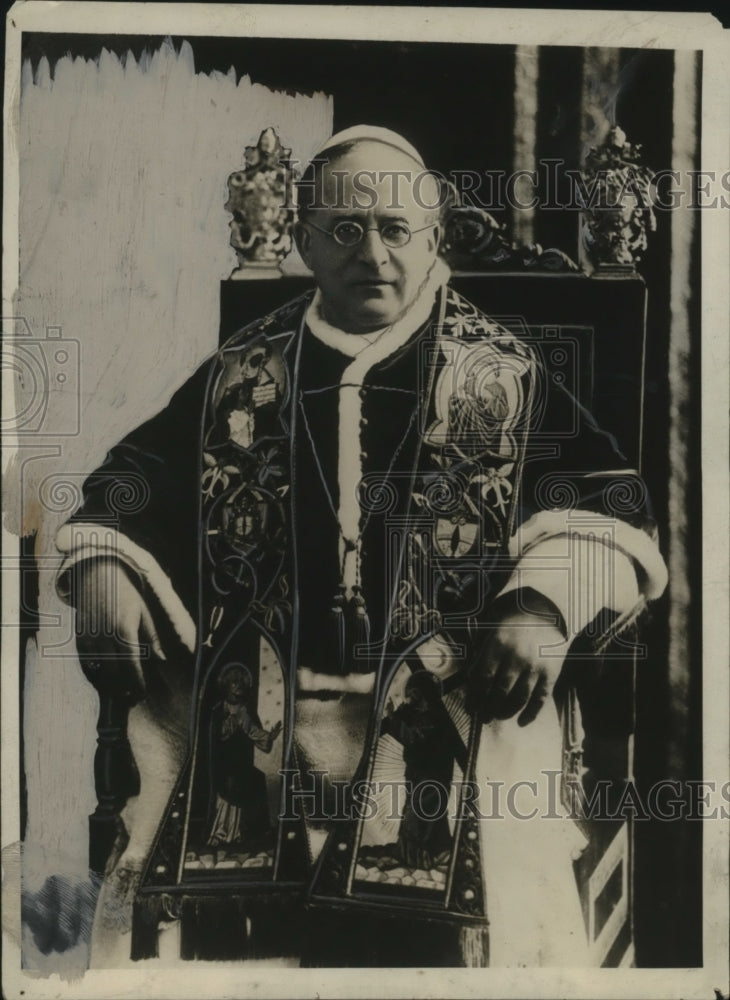 1930 Press Photo Portrait of Pope Pius XI, in Vatican City - neo18558-Historic Images
