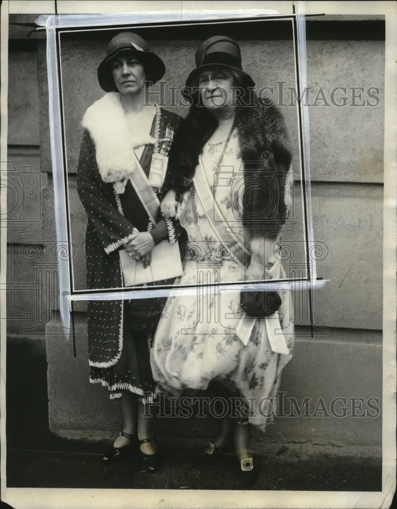 1929 Press Photo D.A.R Mrs Julius Y Talmadge, Mts Lowell F Robert - Historic Images