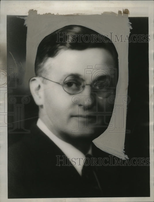 1934 Press Photo Dr Ivan Yoder on Luthern Hospital staff died Thursday - Historic Images