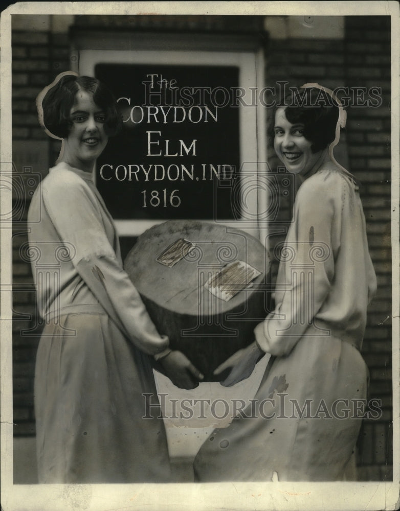 1926 Press Photo Mildred &amp; Dorothy Brawl of the Am Tree Association Croydon IN - Historic Images