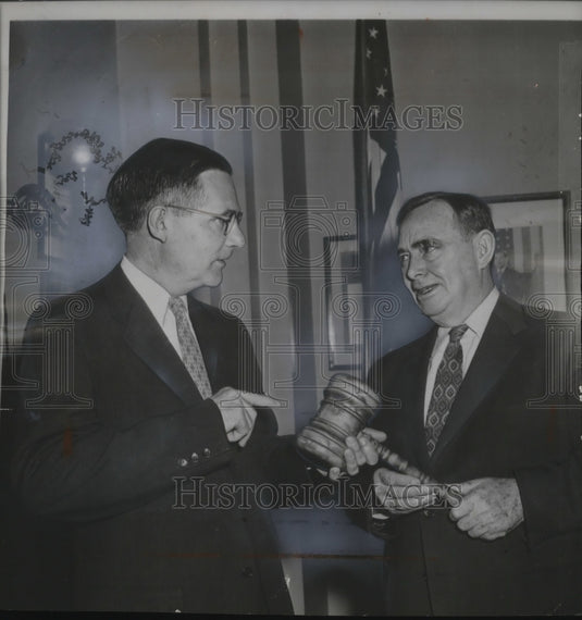 1956 Press Photo Rep Winston L Prouty of Vermont & Rep Joseph Martin - neo21316-Historic Images