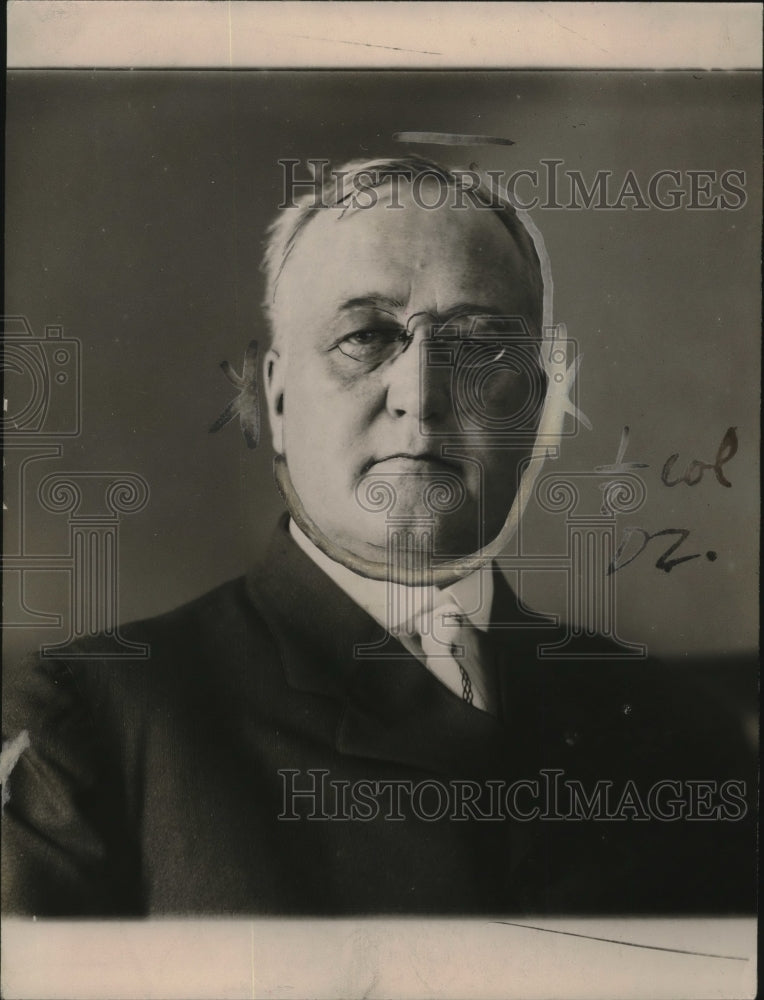 1920 Press Photo W.W. Warwick, Controller of Treasury - Historic Images