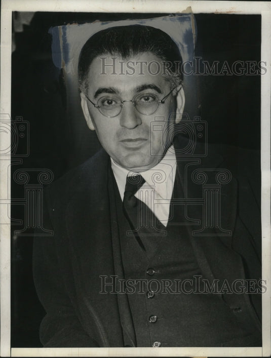 1942 Press Photo Rabbi Abba Hillel Silver of Temple in Cleveland - Historic Images