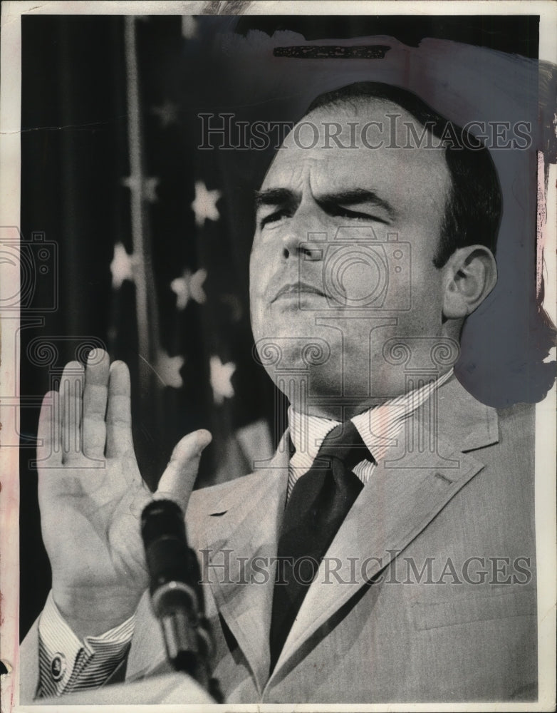 1972 Press Photo John D. Ehrlichman Pres. Nixon's Chief Adviser at conference-Historic Images