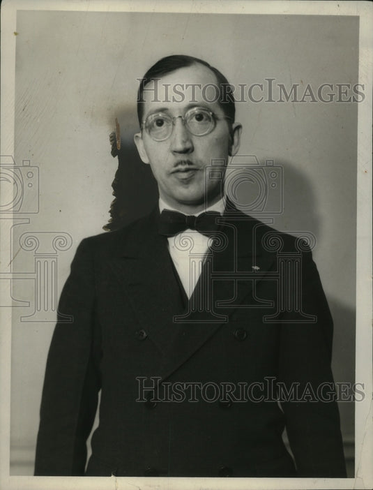 1936 Press Photo Dr. A.F. Hagedorn - neo21974-Historic Images