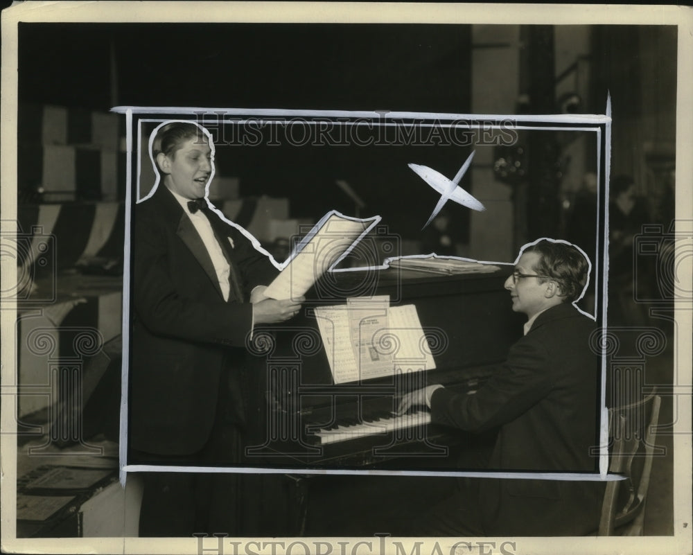 1927 Press Photo Stephen Neuiger Singer &amp; Pianist Jerry Mayhall - neo22448-Historic Images