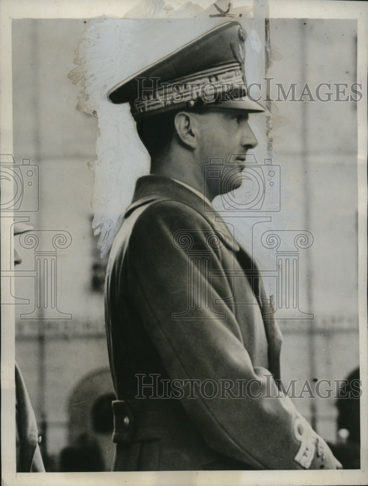 1939 Press Photo Prince of Piedmont Inspects Milan Barracks - Historic Images