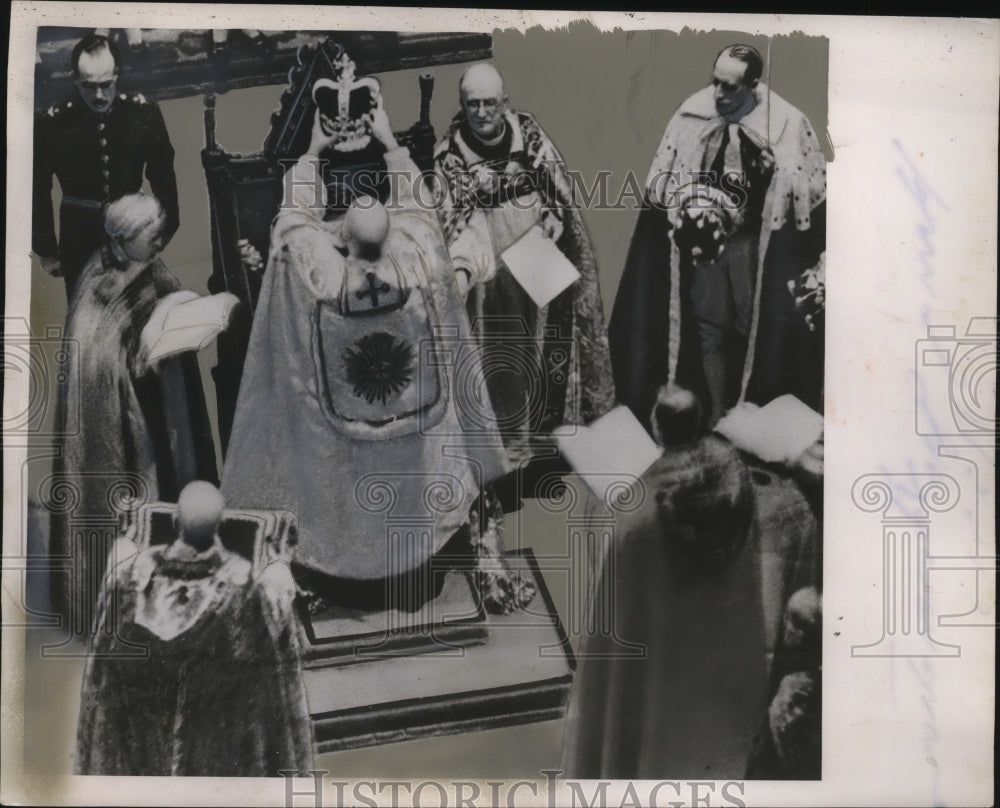 1953 Press Photo Coronation ceremony of King George VI of England - neo23735- Historic Images