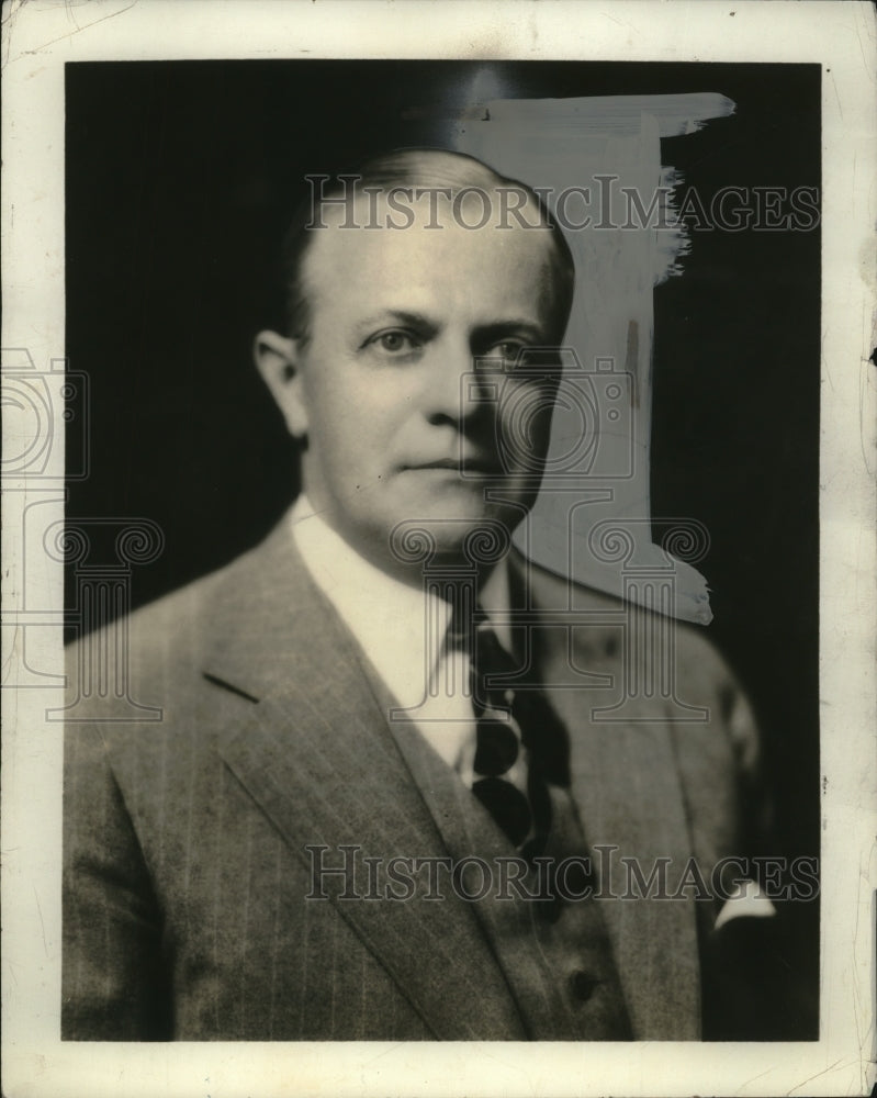 1937 Press Photo E.B. Greene of Cleveland Trust Company - Historic Images