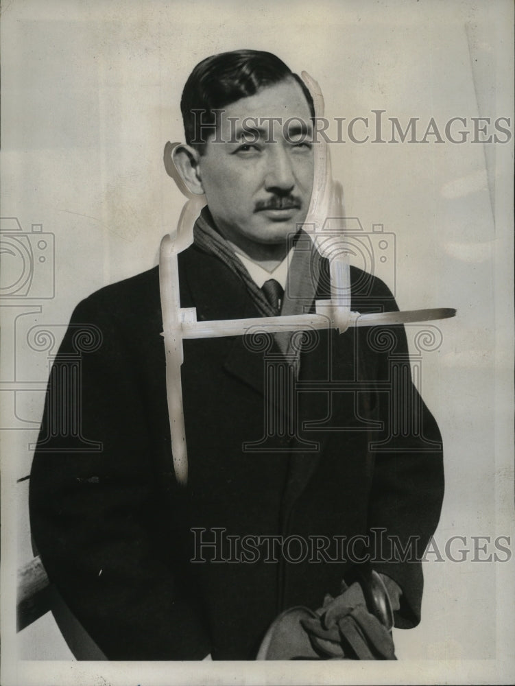 1934 Press Photo His Excellency Hiroshi Saito Japanese ambassador to US - Historic Images