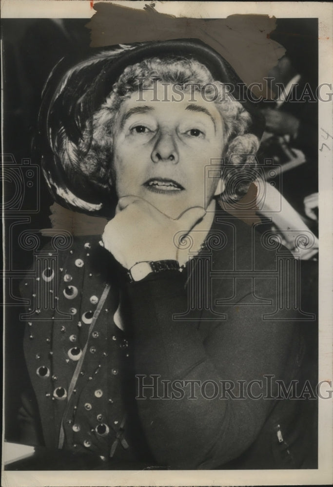 1950 Press Photo Former Judge Dorothy Kenyon at Senate hearing - neo24513-Historic Images