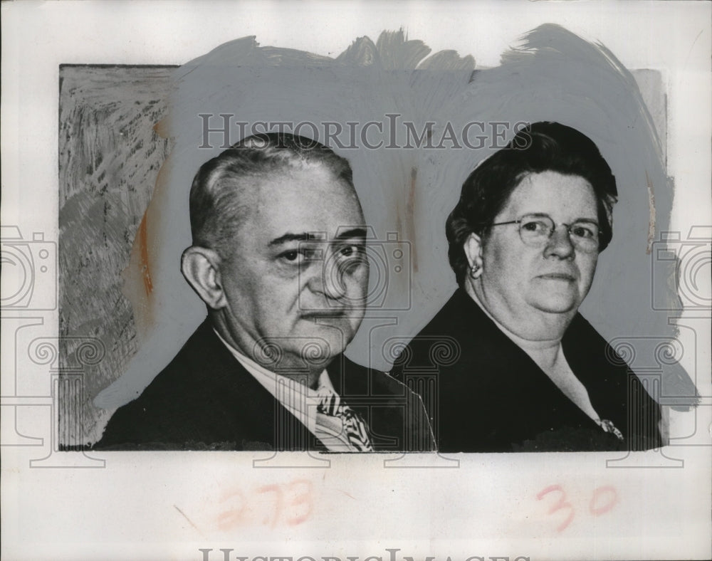 1962 Press Photo Mr & Mrs Joseph Jankowski, Cleveland Celebrate 50th Anniversary-Historic Images