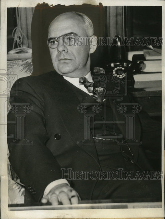 1943 Press Photo Chester Davis president Federal Reserve Bank in St Louis - Historic Images