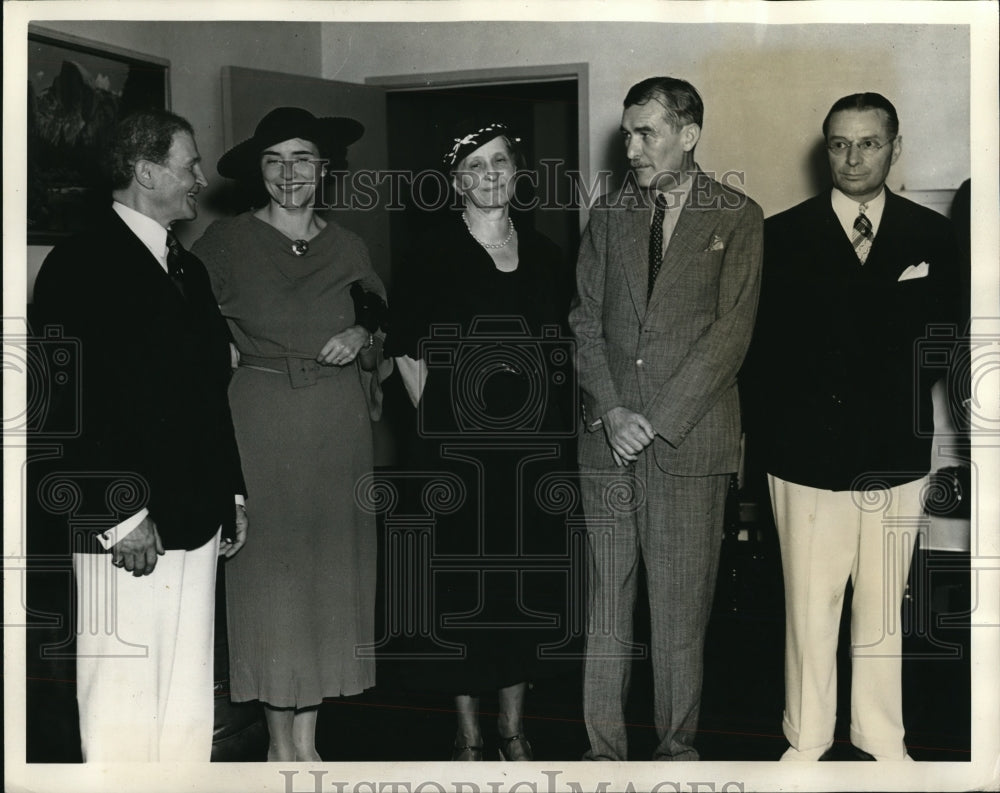 1927 Press Photo US Commissioner Dr Nicola Cerri, Mrs Vladimir Hurbam-Historic Images