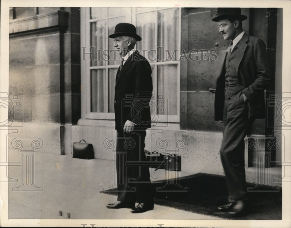 1933 Norman Davis US Ambassador at Large & secy Adam Dulles - Historic Images