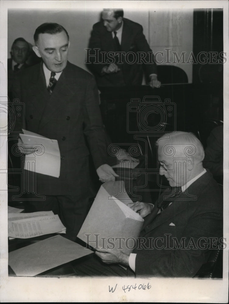 1939 Secretary of State Cordell Hull & Senator Joseph O'Mahoney - Historic Images