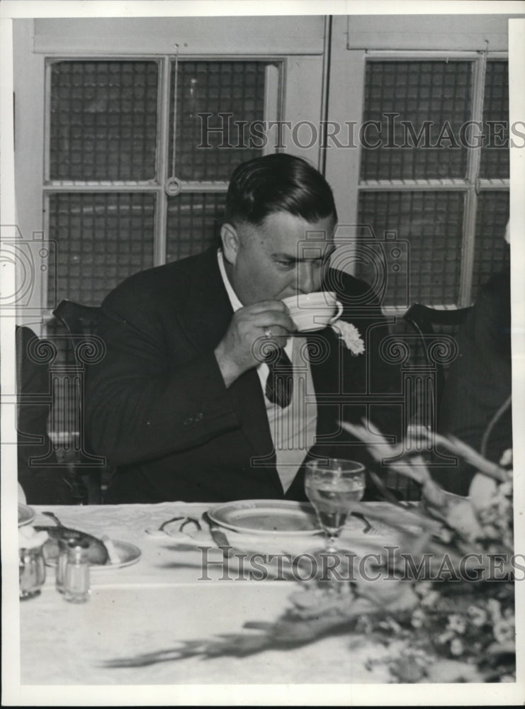 1933 Press Photo New Jersey Governor Harold Hoffman at a PA luncheon - nep01258 - Historic Images