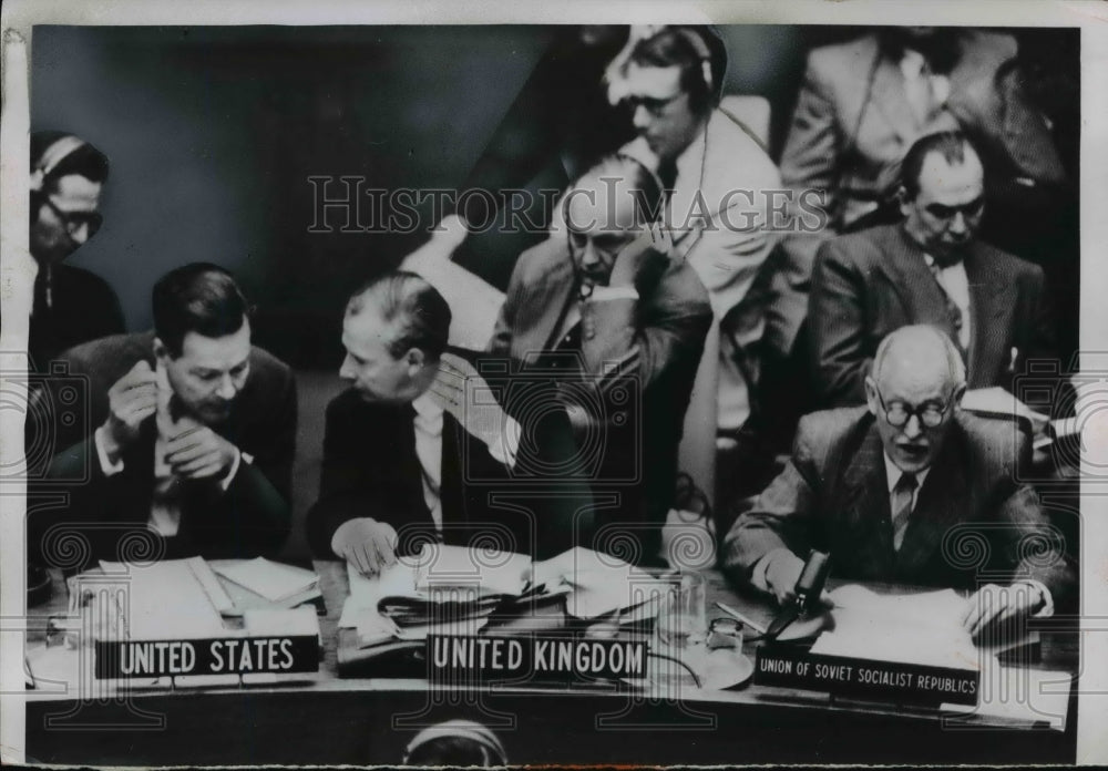 1953 Press Photo UN General Assembly Andrei Vishinsky of Russia - nep01572 - Historic Images