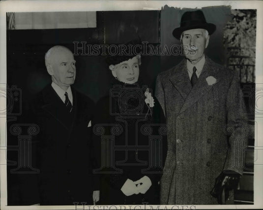 1940 Press Photo Earl of Athlone, Princess Alice & George Summerlin in NY-Historic Images