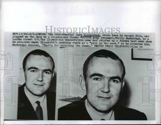 1957 Press Photo Lord Altrincham & Philip Burbridge in London - nep01622-Historic Images