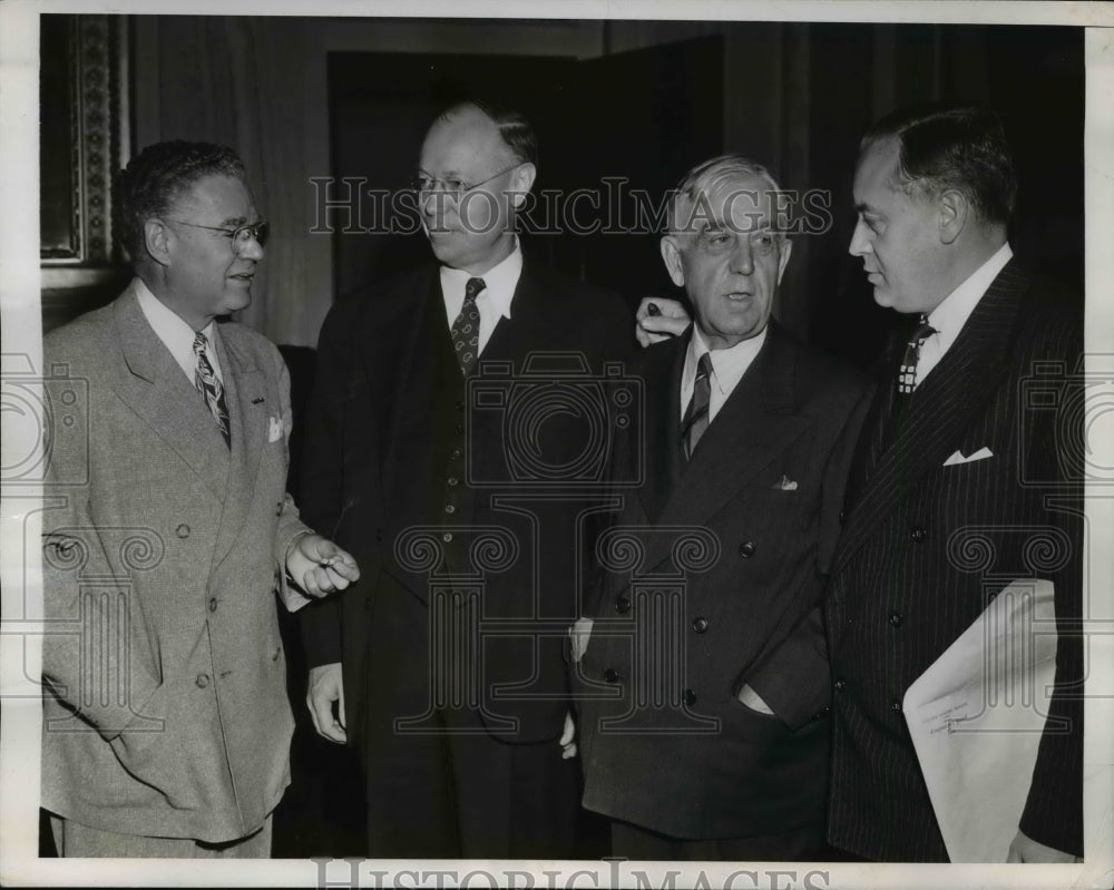 1946 Press Photo Senators Wayland Brooks, Wallace White, Styles Bridges-Historic Images