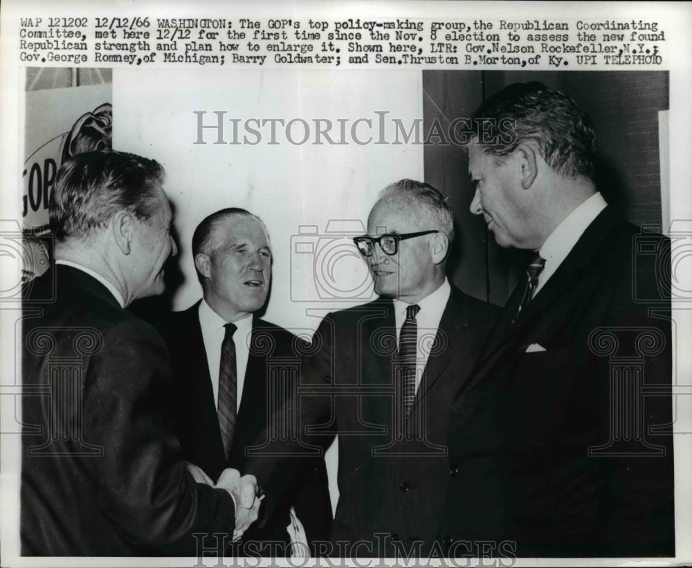 1966 Governors Nelson Rockefeller, George Romney, Barry Goldwater - Historic Images