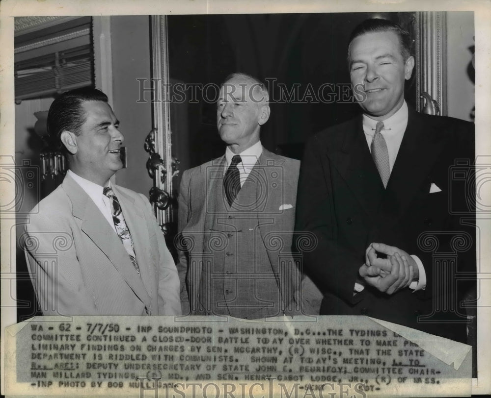 1950 Sen Mccarthy Deputy Undersecy of State Peurifoy  - Historic Images