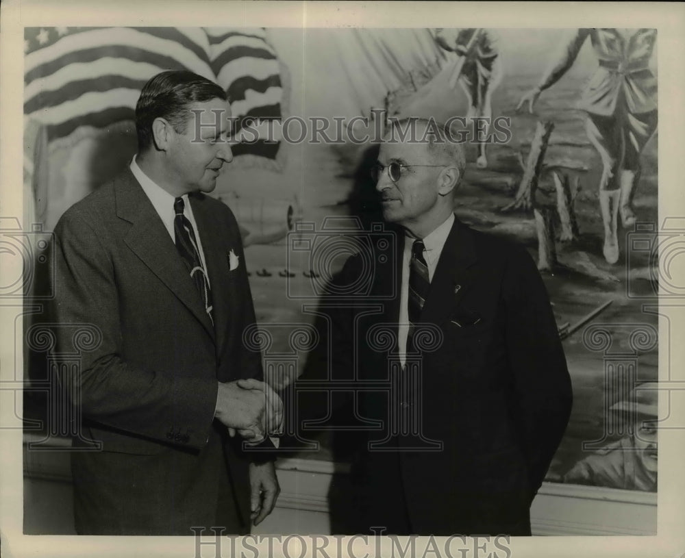 1945 Harry S Truman &amp; Herbert Ladds  - Historic Images