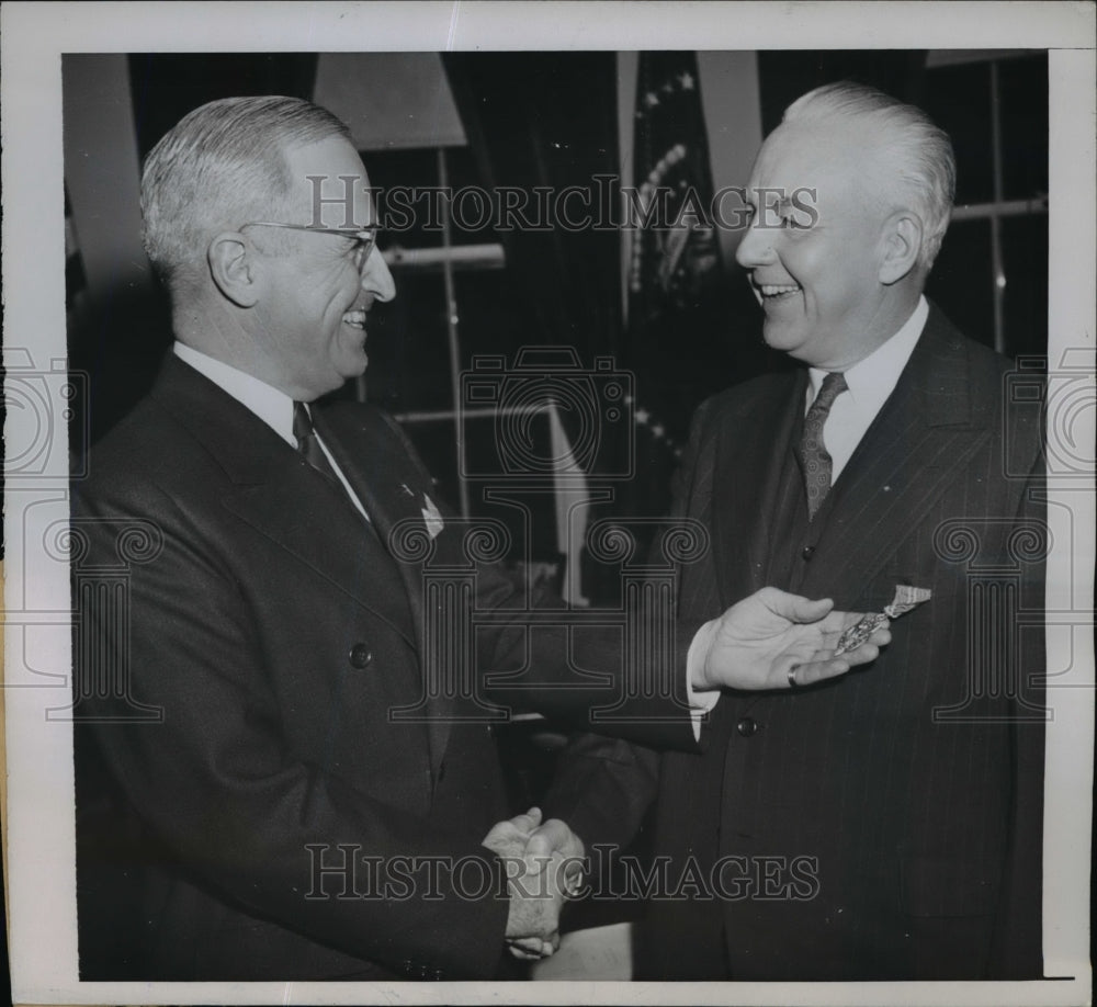1946 President Truman & Byron Price Medal of Merit award  - Historic Images