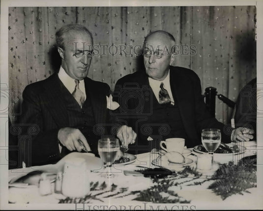 1937 Charles Dunn counsel of AGMA & Homer Cummings Attorney General - Historic Images