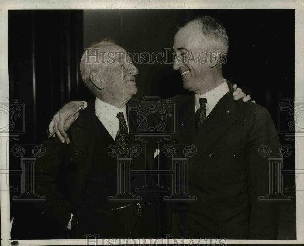 1935 Virginia Senator Carter Glass &amp; Senator James Byrnes of NC - Historic Images