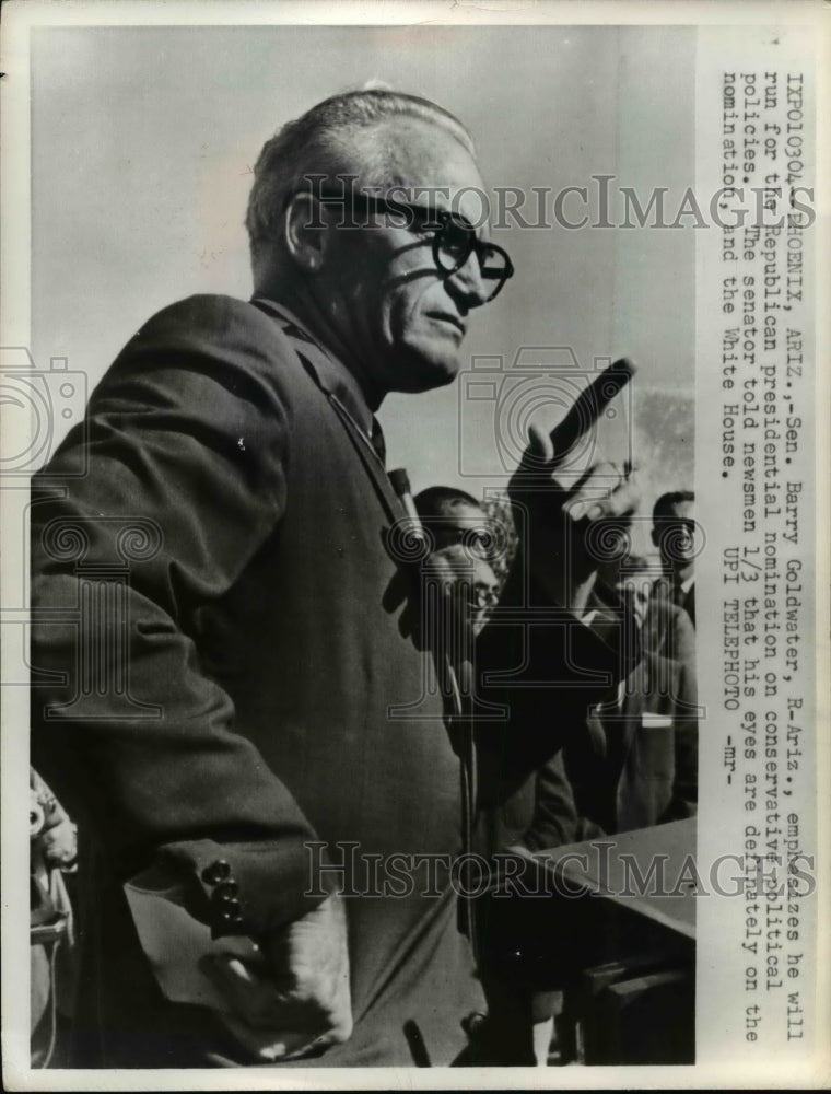 1964 Senator Barry Goldwater of Arizona runs for President - Historic Images