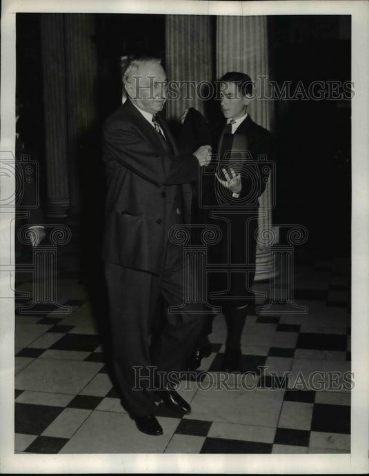 1939 Press Photo Page Richard Palmer & Senator Walter George of Georgia-Historic Images