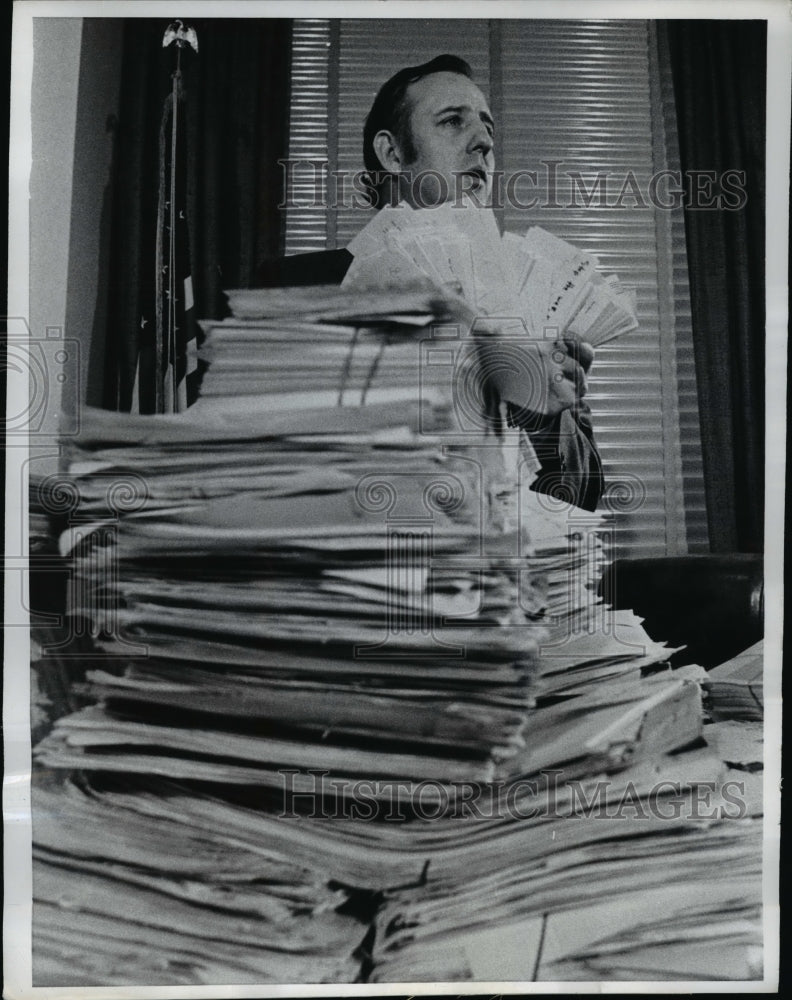 1969 Press Photo NY Senator Charles Goodell at his DC offices - nep03418 - Historic Images