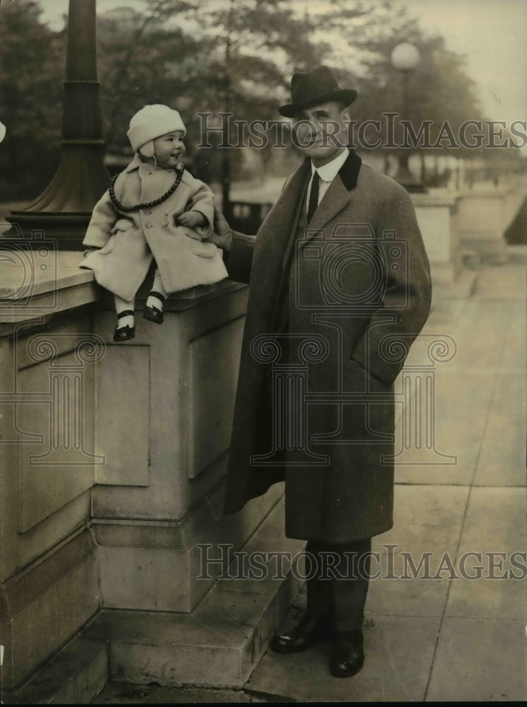 1923 Press Photo Rep Robert E Lee Allen of West Virginia in Washington DC - Historic Images