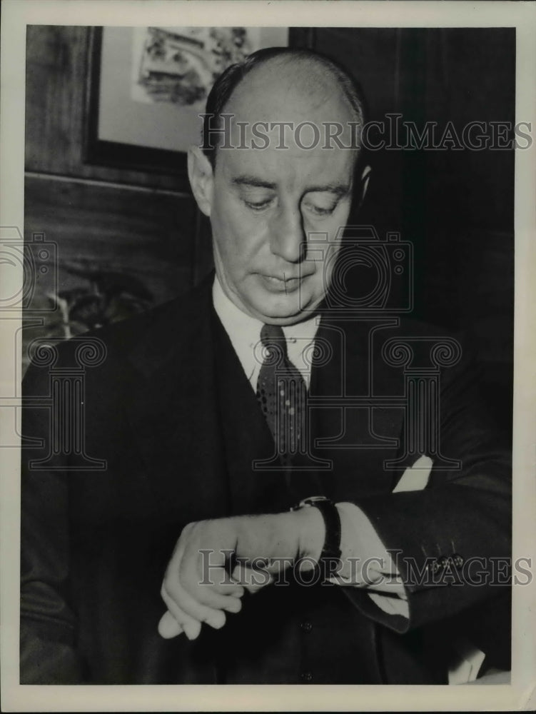 1952 Press Photo Democratic Party head Adlai Stevenson Presidential candidate-Historic Images