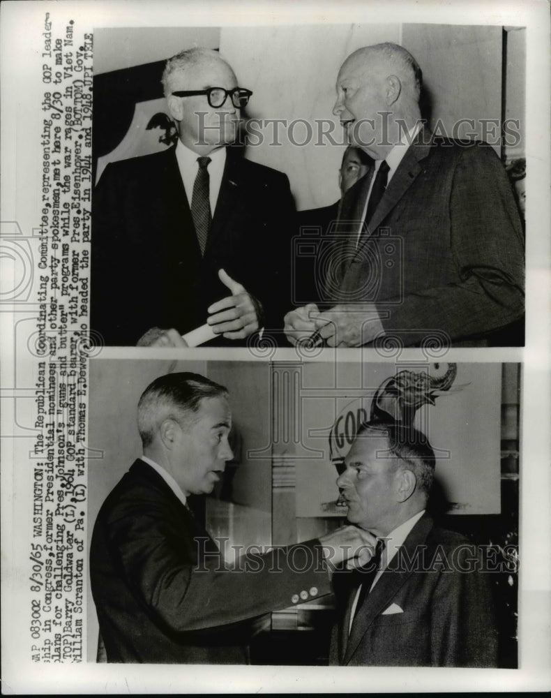 1965 Press Photo The Republican Coordinating Committee Meeting - Historic Images