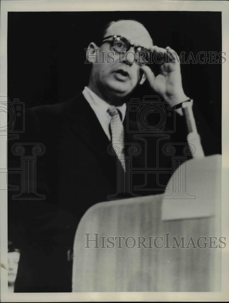 1952 Press Photo Adlai Stevenson Making His First Foreign Policy Address - Historic Images