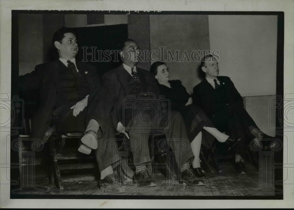 1948 Press Photo Davidow, Rucker, Land, Johnson on trial - nep03874-Historic Images