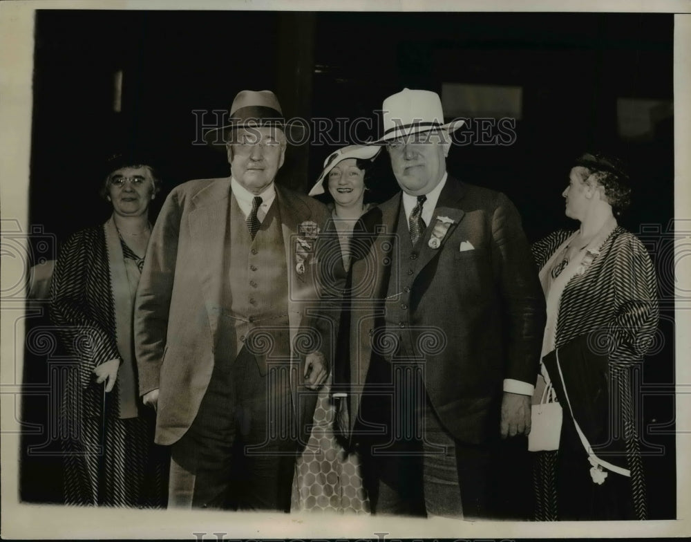 1936 Press Photo James J. Gerard, John P. O&#39;Brien in Philadelphia, PA - Historic Images