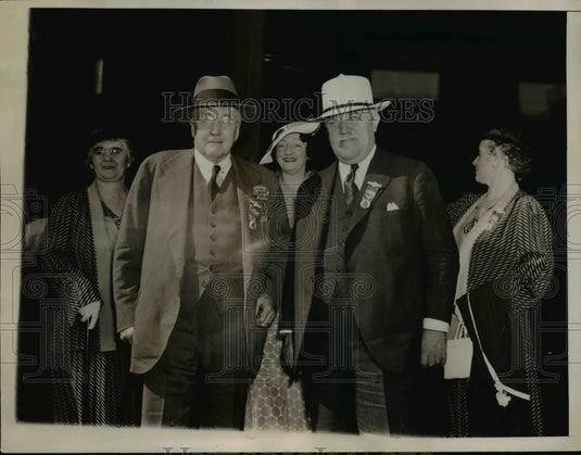 1936 Press Photo James J. Gerard, John P. O'Brien in Philadelphia, PA - Historic Images